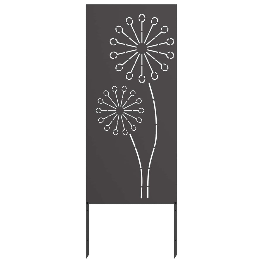 Tuin Privacy Screen Zwart 50 x 140 cm Koudgewalst staal