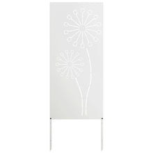 Tuin Privacy Screen Fretwerk Wit 50 x 140 cm Koudgewalst staal