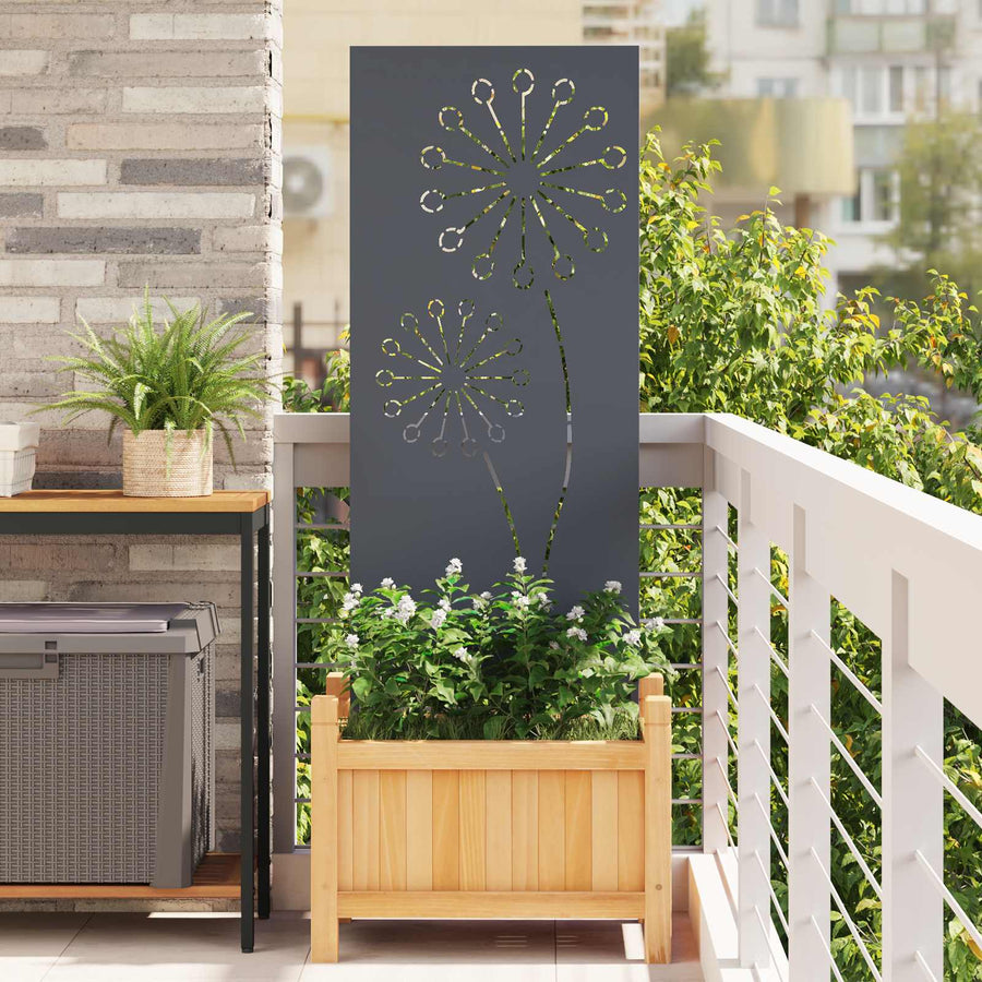 Tuin Privacy Screen Antraciet 50 x 140 cm Koudgewalst staal