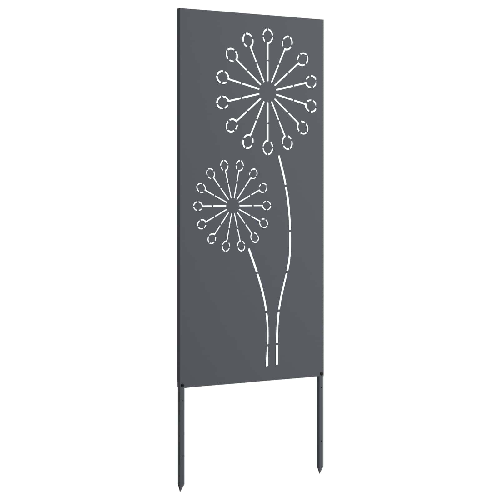 Tuin Privacy Screen Antraciet 50 x 140 cm Koudgewalst staal