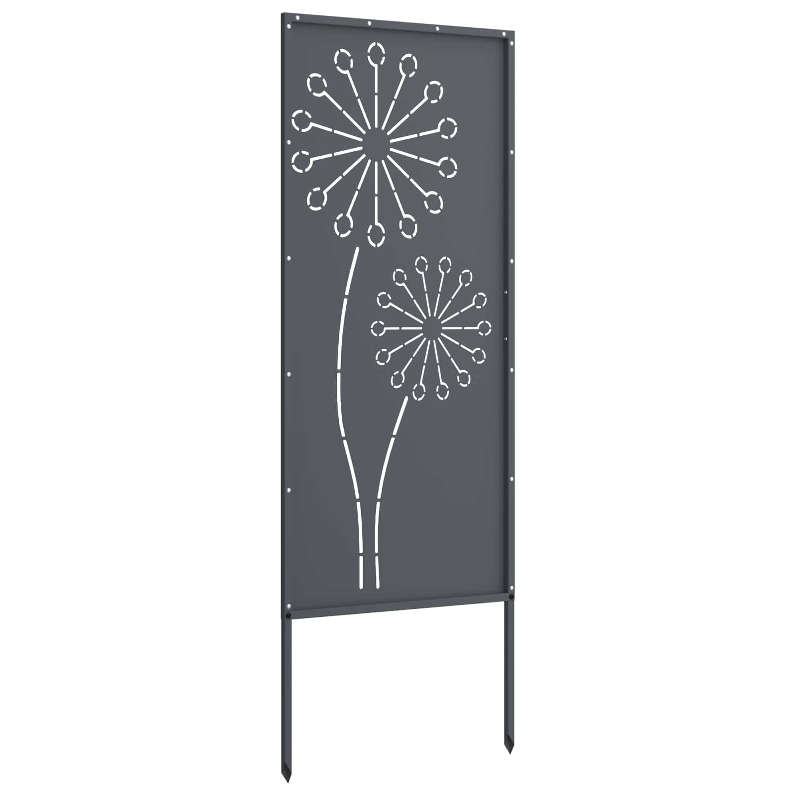 Tuin Privacy Screen Antraciet 50 x 140 cm Koudgewalst staal