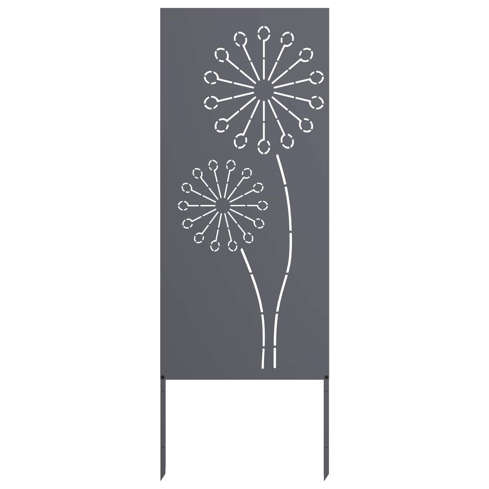 Tuin Privacy Screen Antraciet 50 x 140 cm Koudgewalst staal