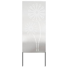 Tuin Privacy Screen Fretwerk Zilver 50 x 140 cm Roestvrij staal