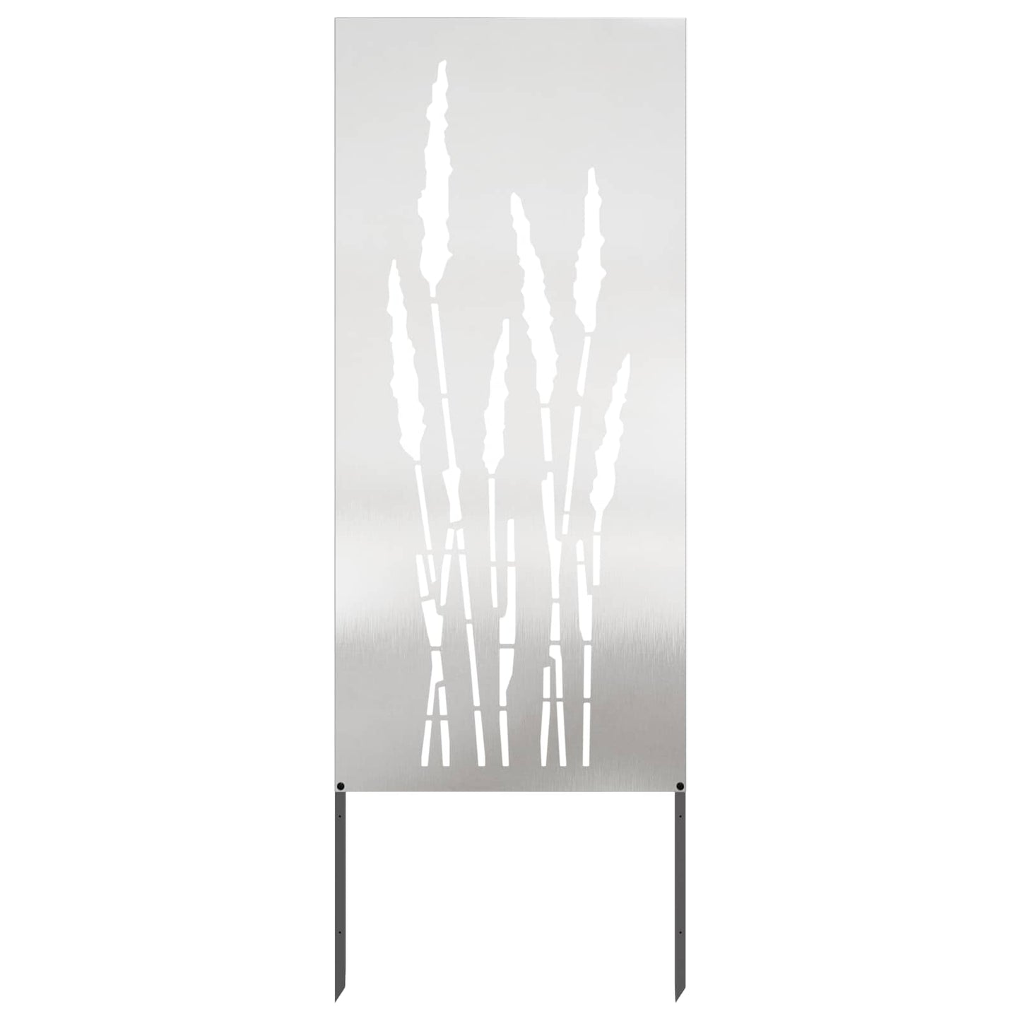 Tuin Privacy Screen Bloemen Zilver 50 x 140 cm Roestvrij staal