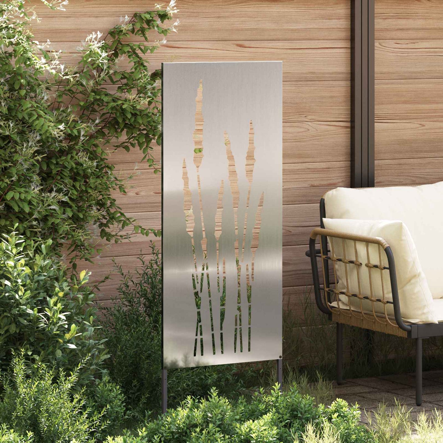 Tuin Privacy Screen Zilver 50 x 140 cm Gegalvaniseerd staal