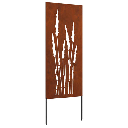 Tuin Privacy Screen Bloemen Roestig 50 x 140 cm weervast staal