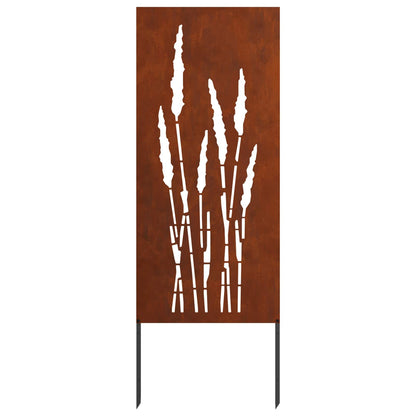 Tuin Privacy Screen Bloemen Roestig 50 x 140 cm weervast staal