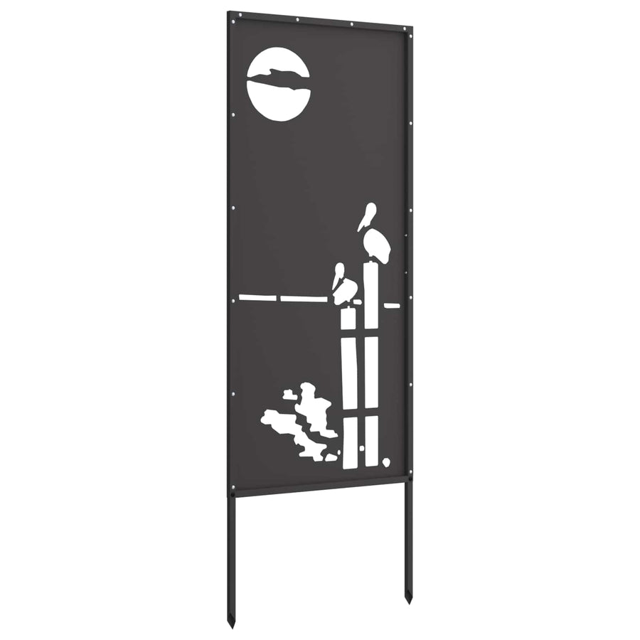 Tuin Privacy Screen Zwart 50 x 140 cm Koudgewalst staal