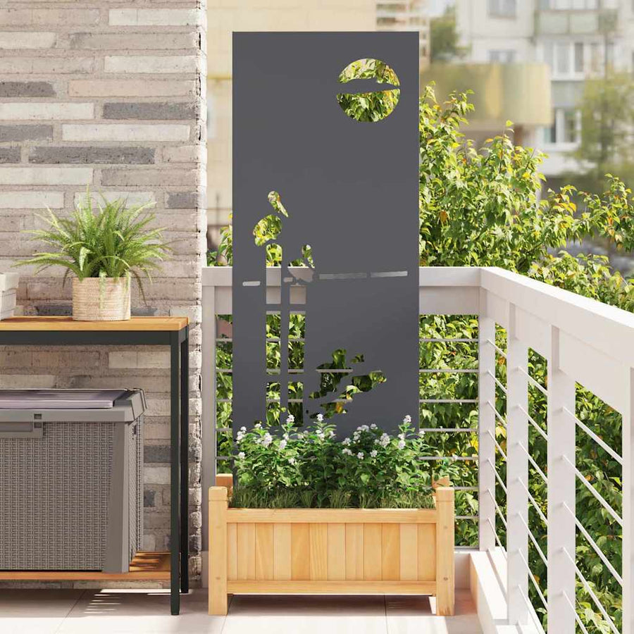 Tuin Privacy Screen Antraciet 50 x 140 cm Koudgewalst staal
