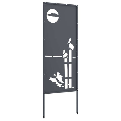 Tuin Privacy Screen Antraciet 50 x 140 cm Koudgewalst staal