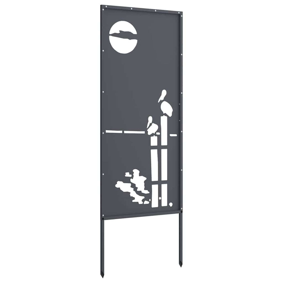 Tuin Privacy Screen Antraciet 50 x 140 cm Koudgewalst staal