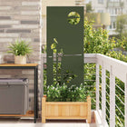 Garden Privacy Screen Olive Green 50 x 140 cm Cold-rolled steel