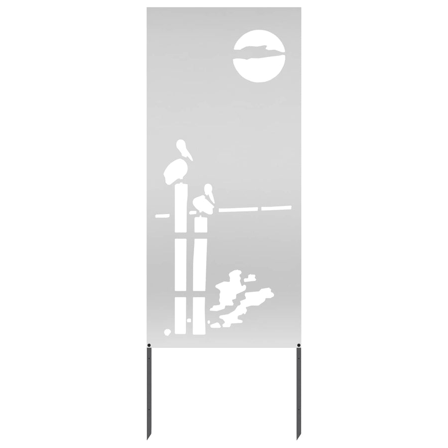 Tuin Privacy Screen Zilver 50 x 140 cm Gegalvaniseerd staal