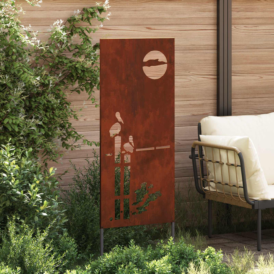 Tuin Privacy Screen Fretwerk Roestig 50 x 140 cm Cortenstaal
