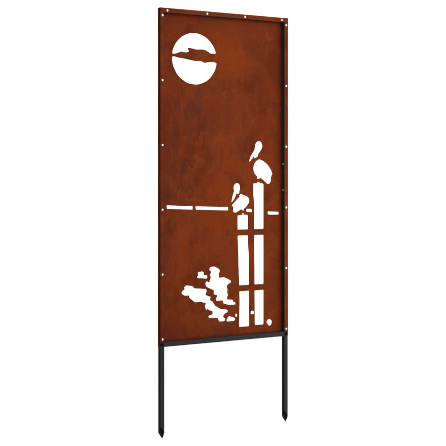 Tuin Privacy Screen Fretwerk Roestig 50 x 140 cm Cortenstaal