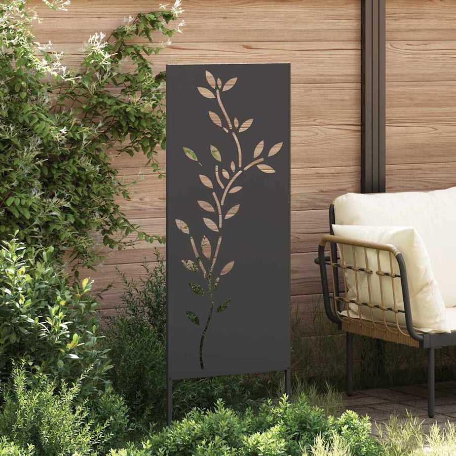 Tuin decoratief paneel Zwart 50 x 140 cm Koudgewalst staal