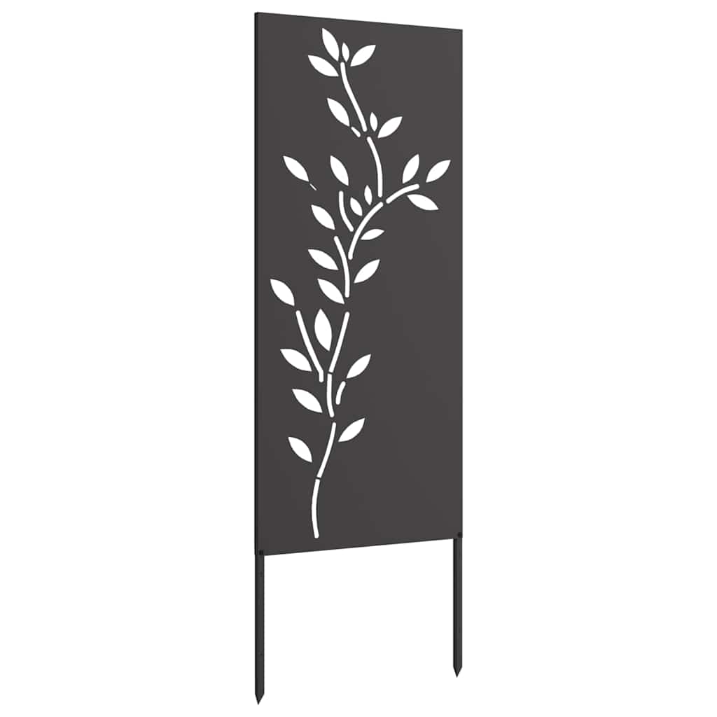 Tuin decoratief paneel Zwart 50 x 140 cm Koudgewalst staal