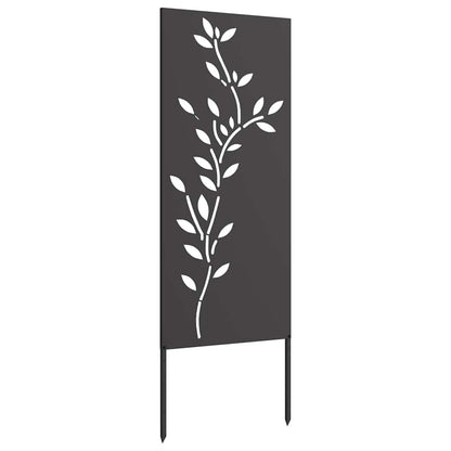Tuin decoratief paneel Zwart 50 x 140 cm Koudgewalst staal