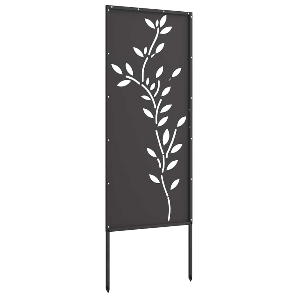 Tuin decoratief paneel Zwart 50 x 140 cm Koudgewalst staal