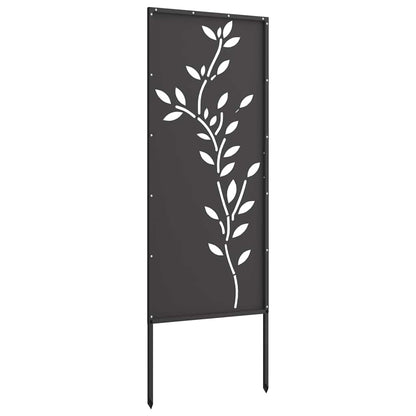 Tuin decoratief paneel Zwart 50 x 140 cm Koudgewalst staal