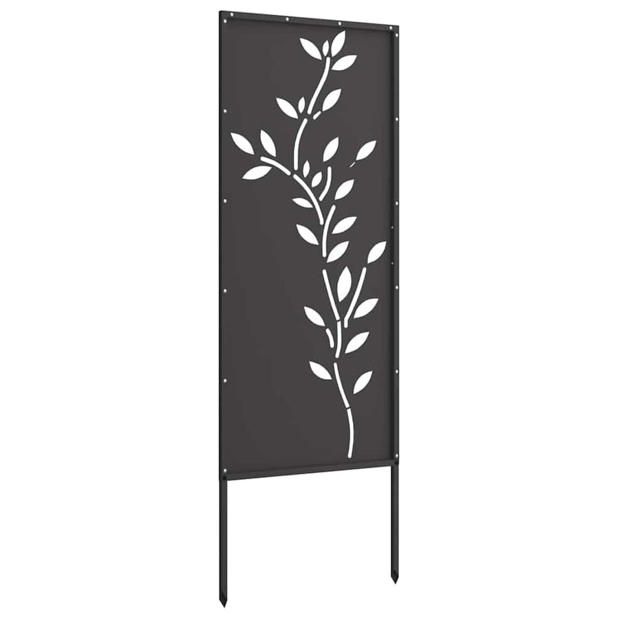 Tuin decoratief paneel Zwart 50 x 140 cm Koudgewalst staal