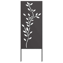 Tuin decoratief paneel Zwart 50 x 140 cm Koudgewalst staal