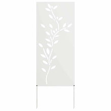 Tuin decoratief paneel Wit 50 x 140 cm Koudgewalst staal