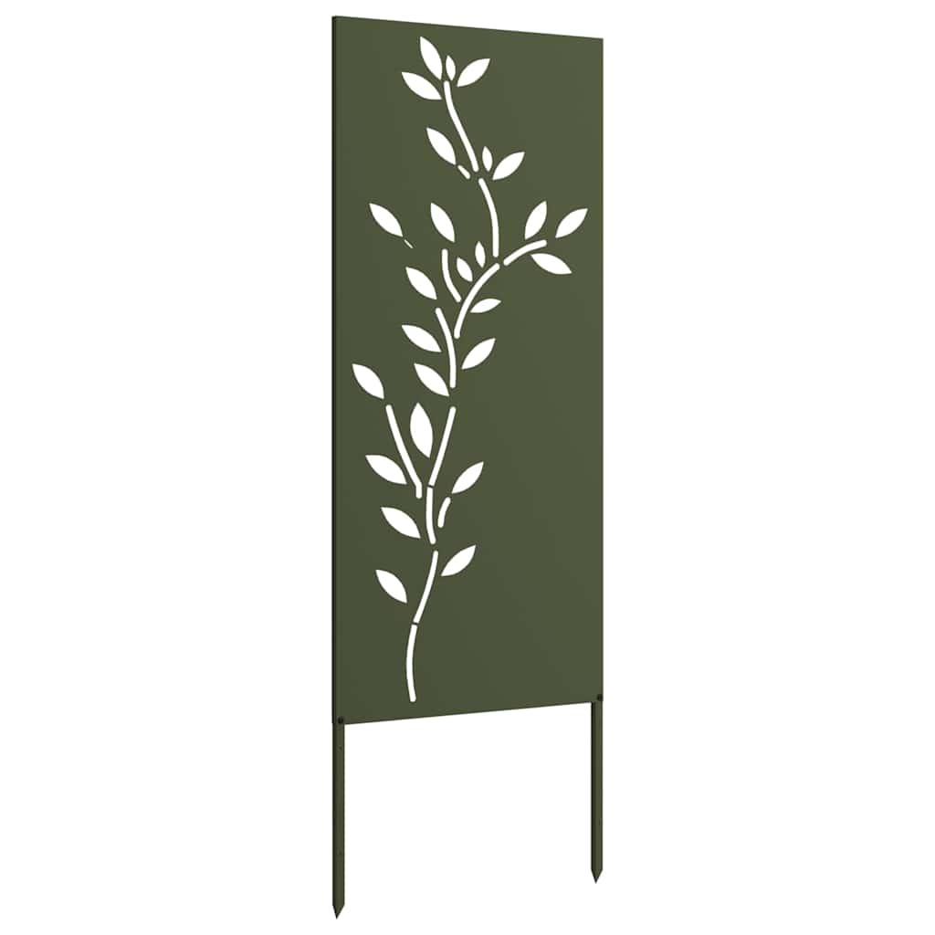 Tuin decoratief paneel Olijfgroen 50 x 140 cm Koudgewalst staal