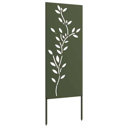 Tuin decoratief paneel Olijfgroen 50 x 140 cm Koudgewalst staal