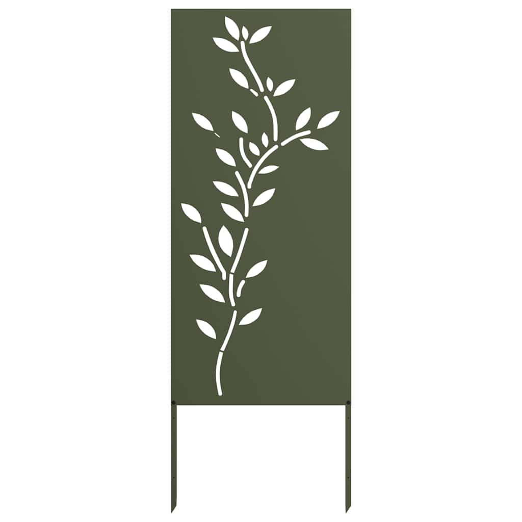 Tuin decoratief paneel Olijfgroen 50 x 140 cm Koudgewalst staal