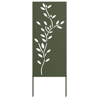 Tuin decoratief paneel Olijfgroen 50 x 140 cm Koudgewalst staal
