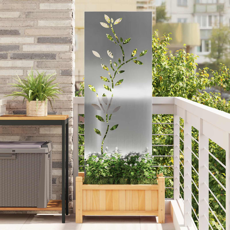 Tuin Privacy Screen Zilver 50 x 140 cm Gegalvaniseerd staal