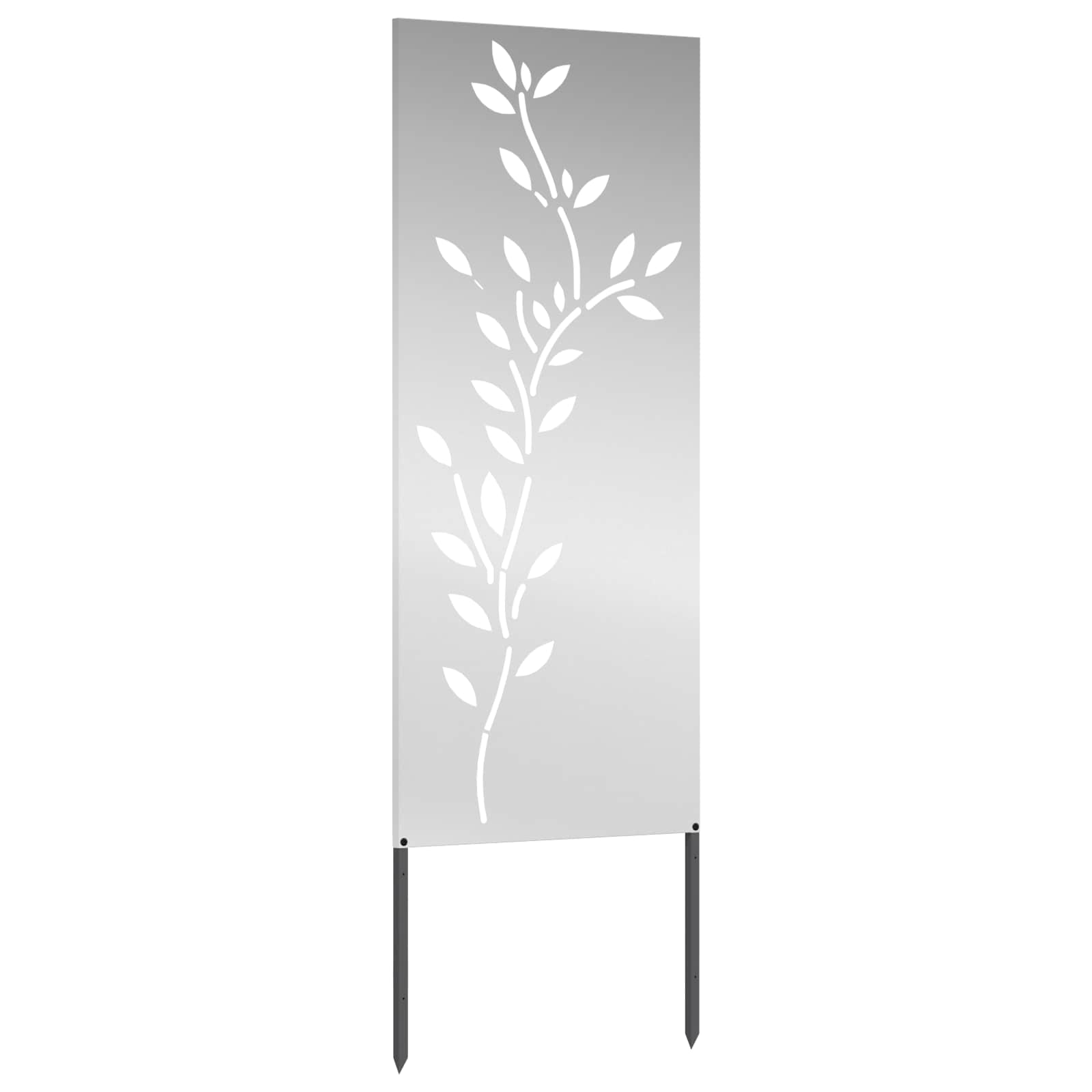 Tuin Privacy Screen Zilver 50 x 140 cm Gegalvaniseerd staal
