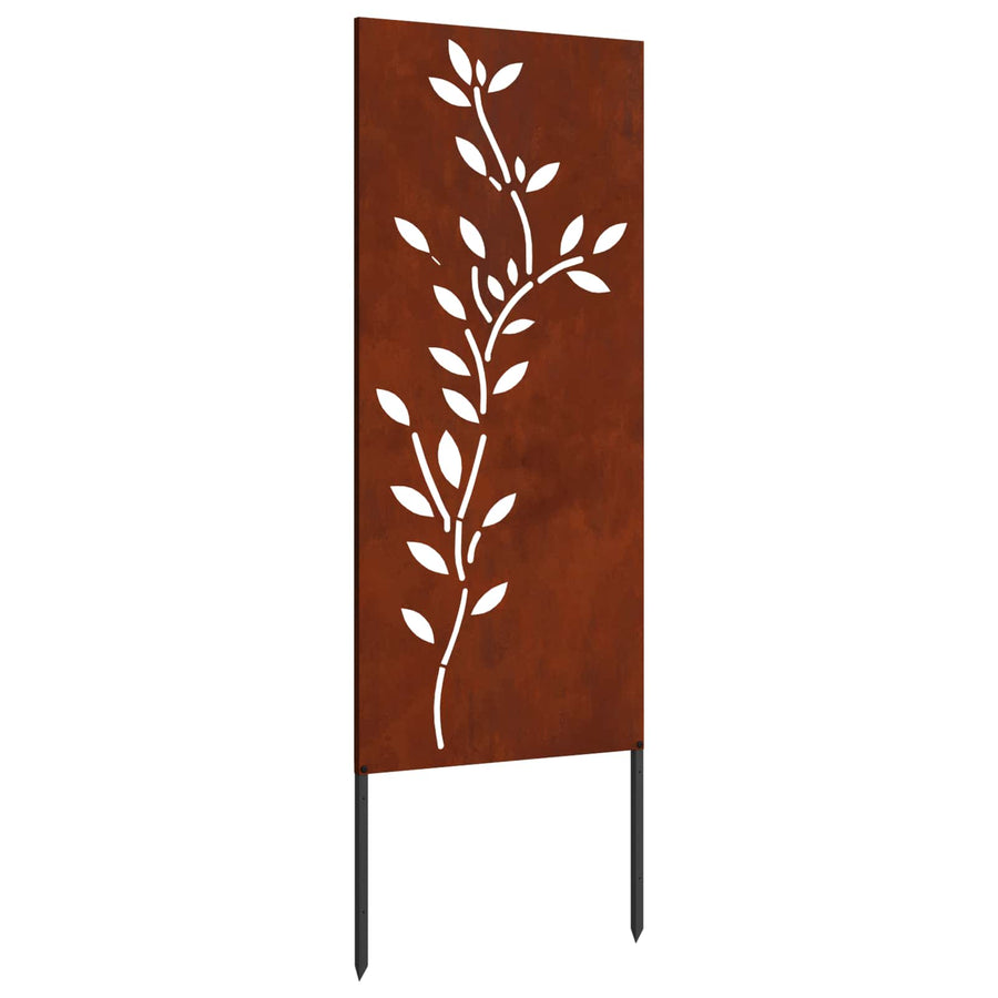 Tuin Privacy Screen Bloemen Roestig 50 x 140 cm weervast staal