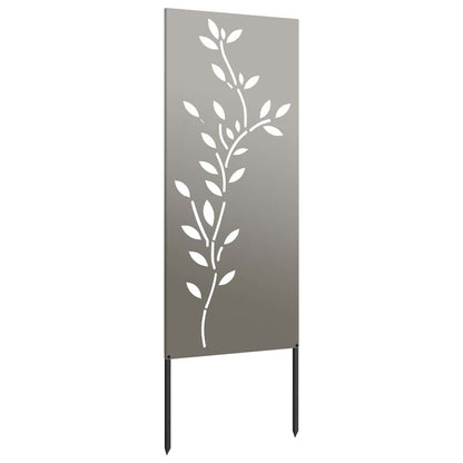 Tuin Privacy Screen Bloemen Roestig 50 x 140 cm weervast staal