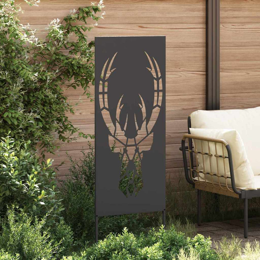 Tuin decoratief paneel Zwart 50 x 140 cm Koudgewalst staal