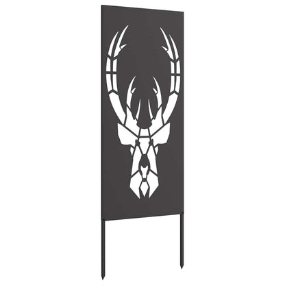 Tuin decoratief paneel Zwart 50 x 140 cm Koudgewalst staal