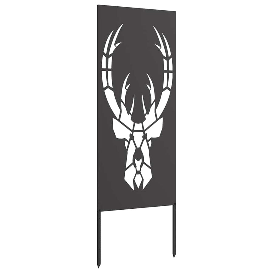 Tuin decoratief paneel Zwart 50 x 140 cm Koudgewalst staal