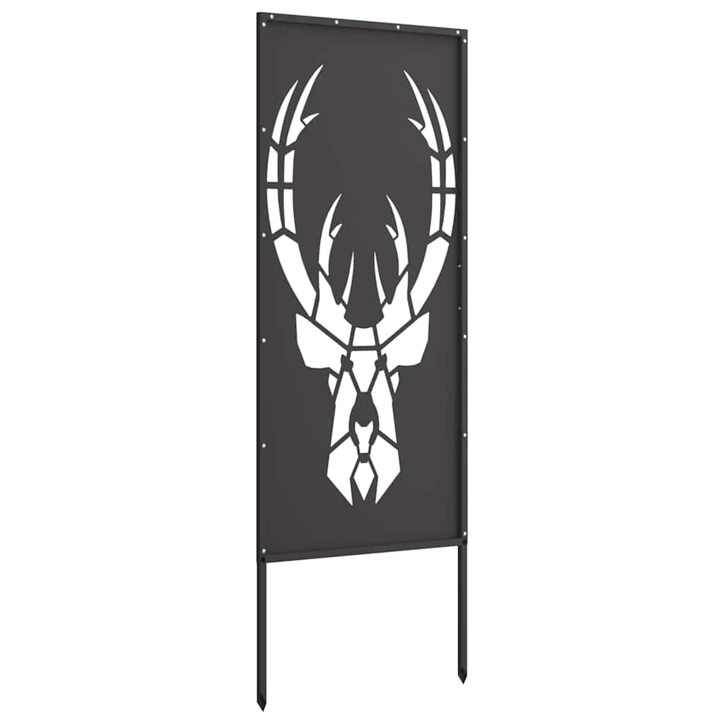 Tuin decoratief paneel Zwart 50 x 140 cm Koudgewalst staal