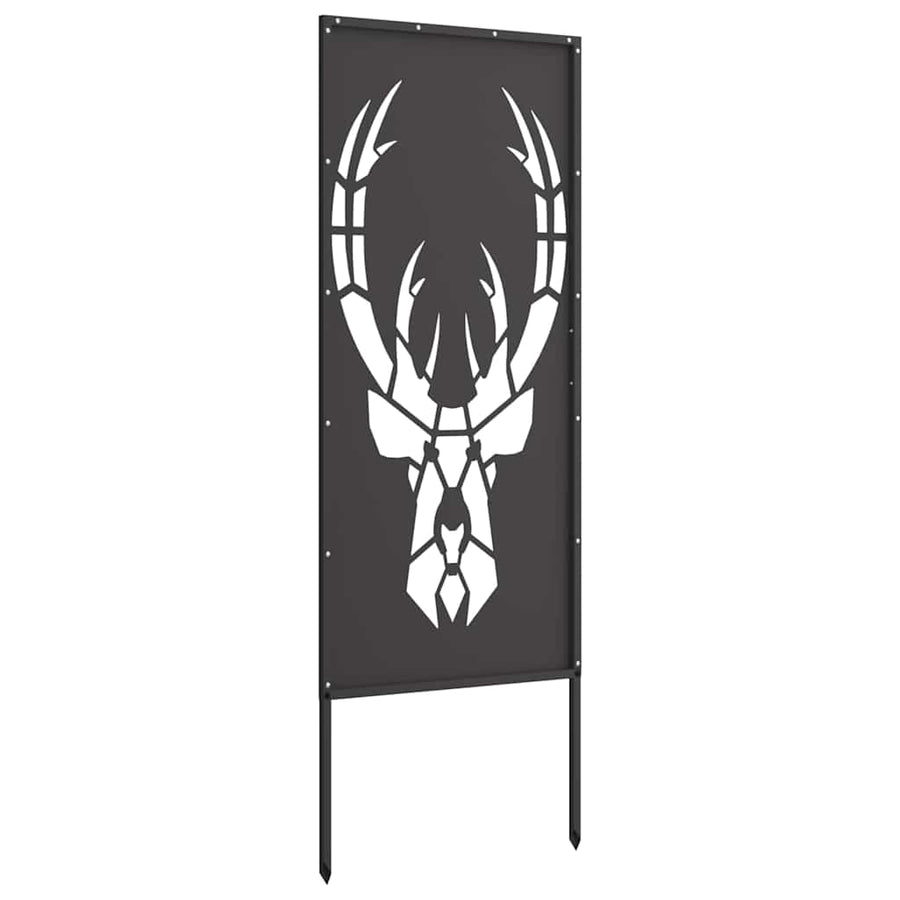 Tuin decoratief paneel Zwart 50 x 140 cm Koudgewalst staal