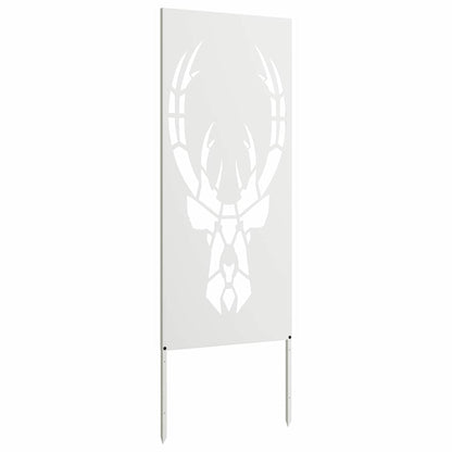 Tuin Privacy Screen Wit 50 x 140 cm Koudgewalst staal