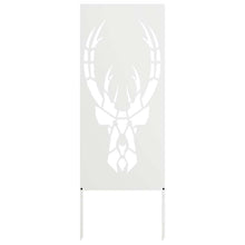 Tuin Privacy Screen Wit 50 x 140 cm Koudgewalst staal
