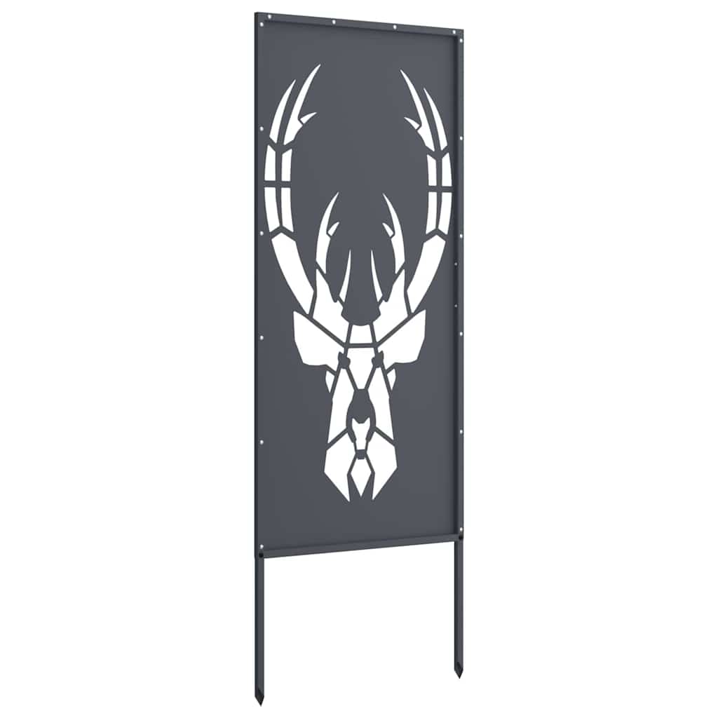 Tuin decoratief paneel Antraciet 50 x 140 cm Koudgewalst staal