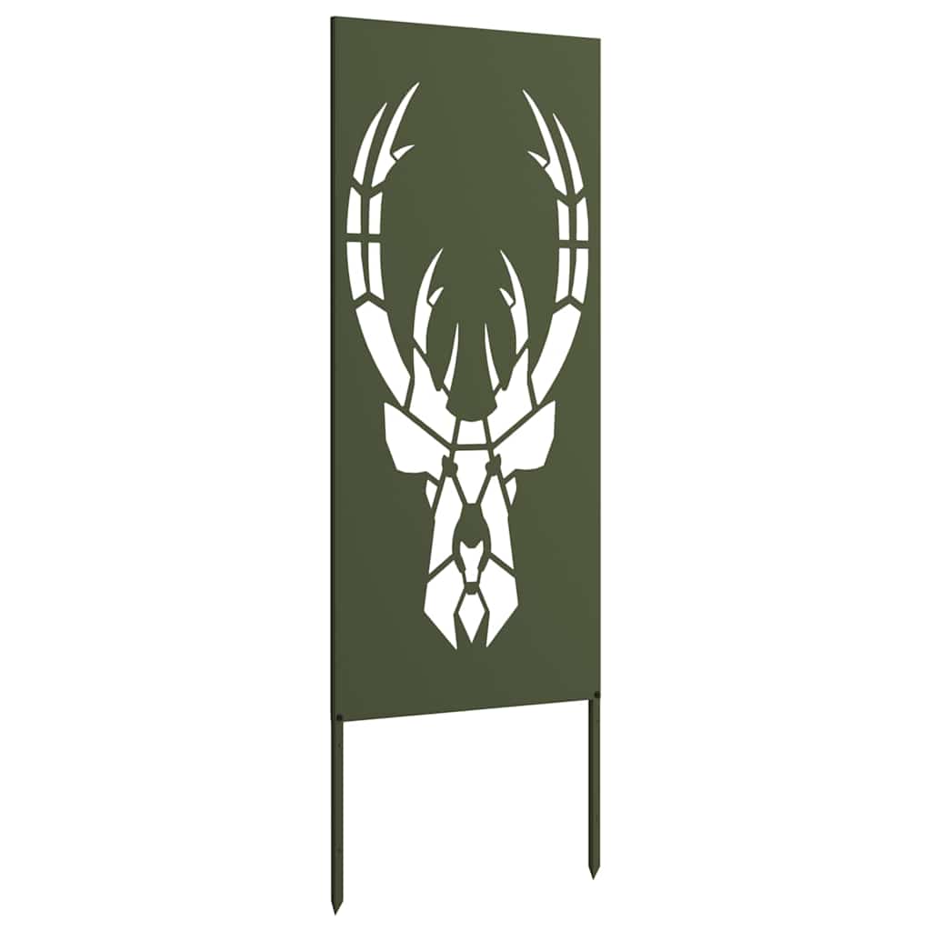 Tuin decoratief paneel Olijfgroen 50 x 140 cm Koudgewalst staal