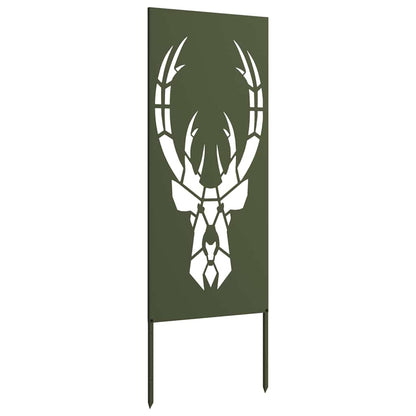 Tuin decoratief paneel Olijfgroen 50 x 140 cm Koudgewalst staal