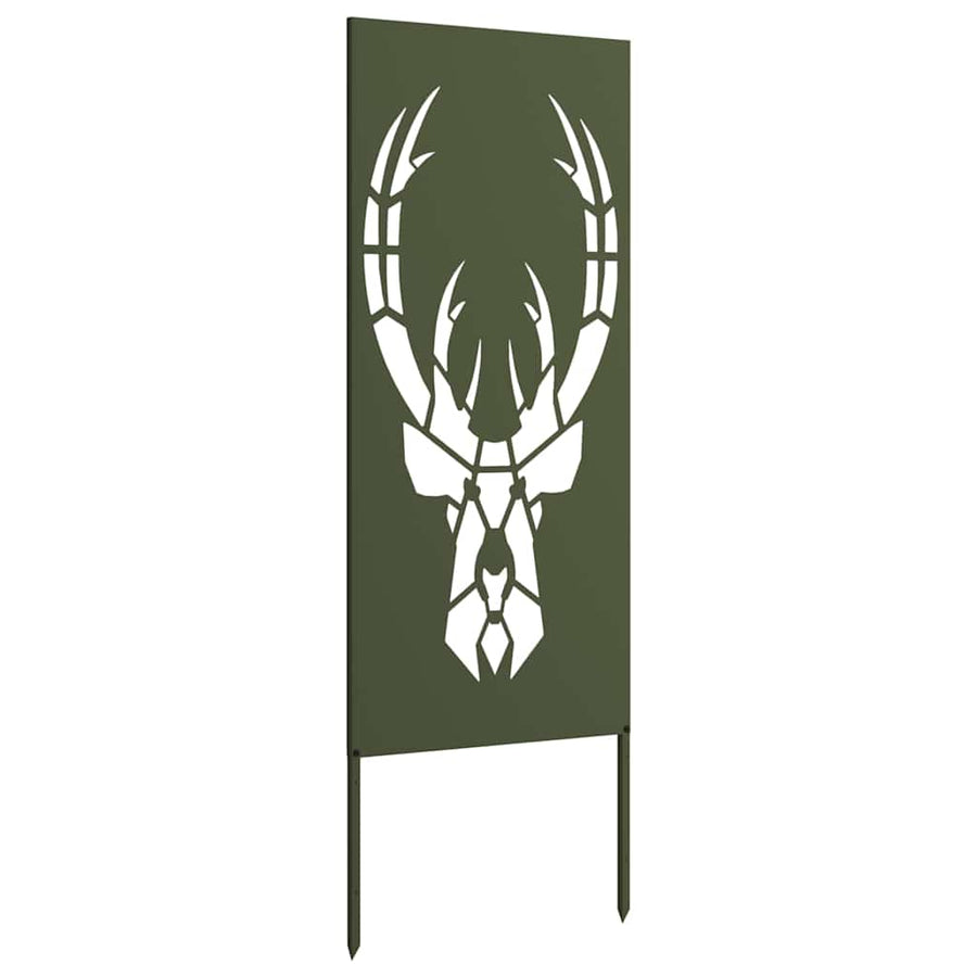 Tuin decoratief paneel Olijfgroen 50 x 140 cm Koudgewalst staal