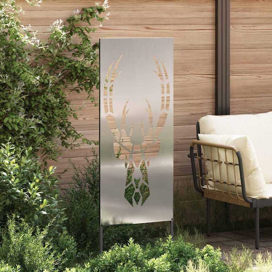 Tuin decoratief paneel Zilver 50 x 140 cm Gegalvaniseerd staal