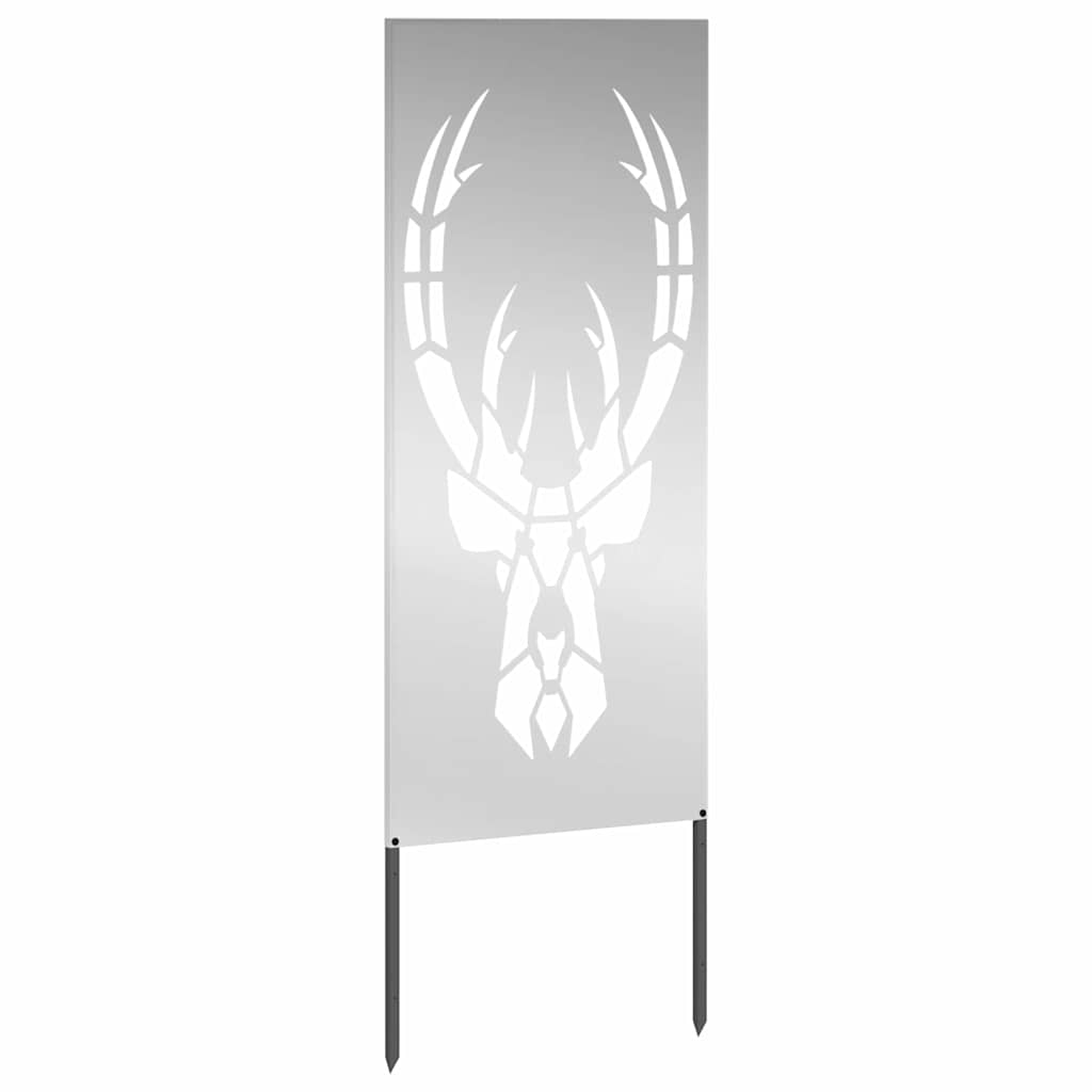 Tuin decoratief paneel Zilver 50 x 140 cm Gegalvaniseerd staal