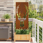 Tuin decoratief paneel 50x140 cm roestig