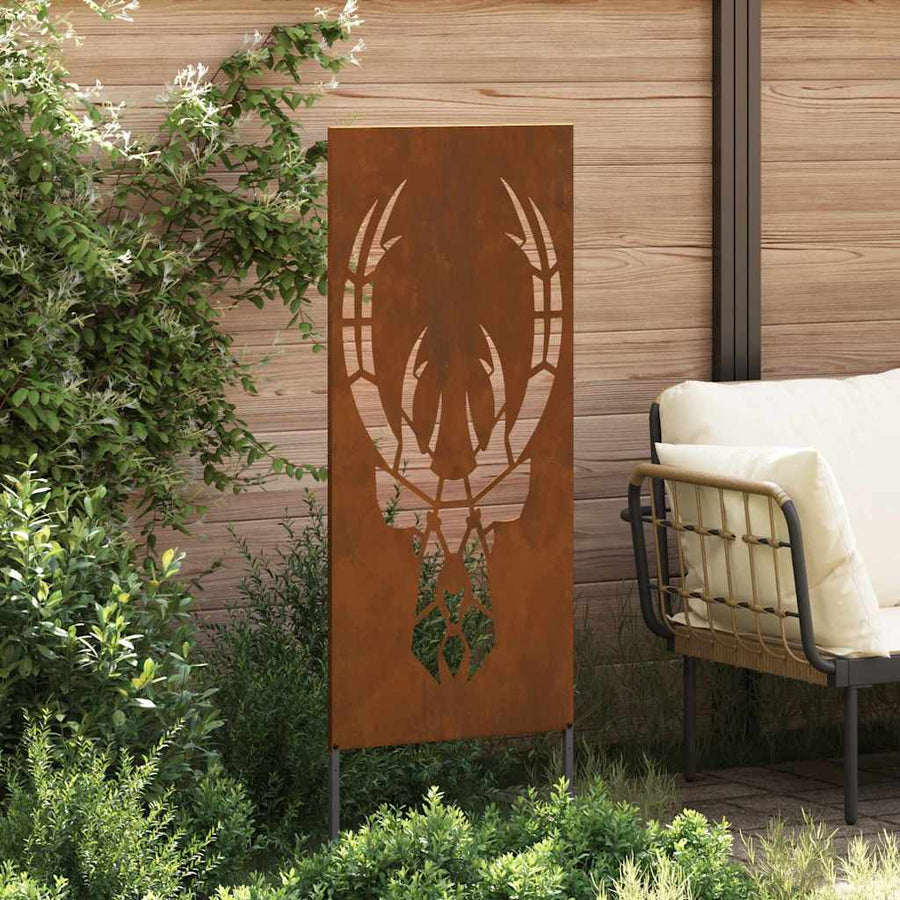 Tuin decoratief paneel Roestig 50 x 140 cm Verweerd staal